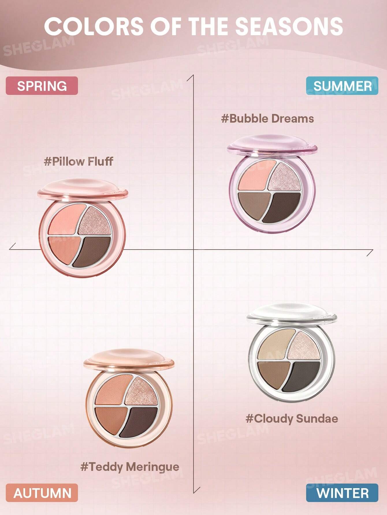 🔥✨OFERTA PACK DE 4 SOMBRAS DAYDREAMER INFALTABLES + OBSEQUIO SORPRESA💋