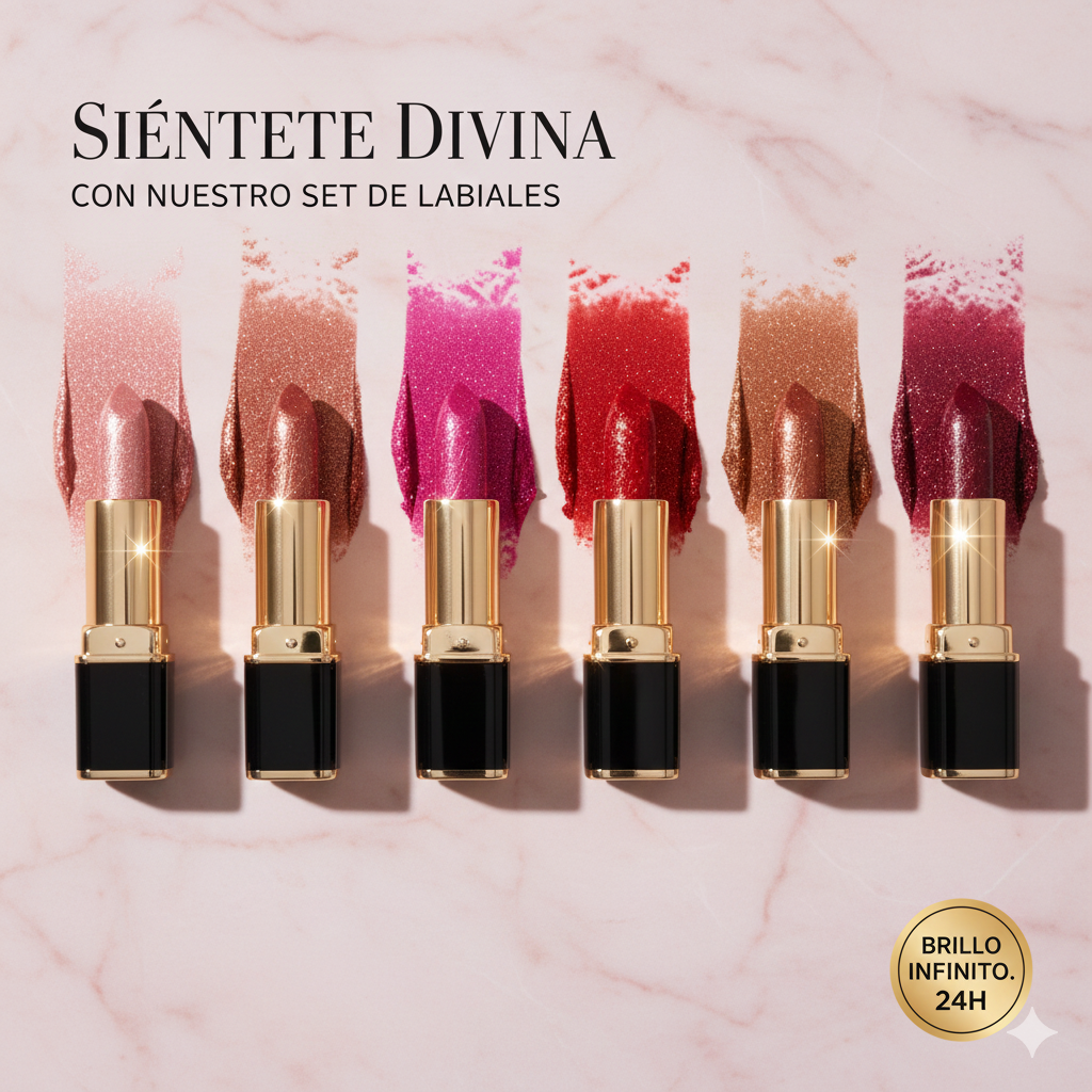 🔥 BLACK FRIDAY PREMIUM💋6 LABIALES DE BRILLO EXTREMO & DURACIÓN 24H 💄😍