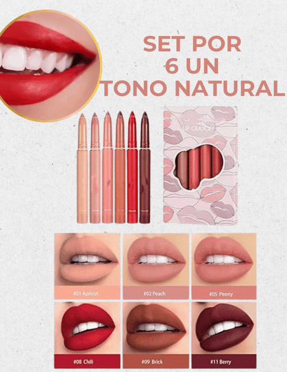 🤯🎉LIQUIDACION DE SET DE 6 LABIALES MATTE HANDAIYAN💄💋