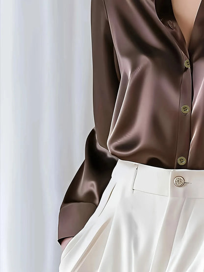 💫🤯GRAN OFERTA💫💖BLUSA SATIN VICTORIA, LA BLUSA ELEGANTE Y CASUAL MAS ESPERADA🤩